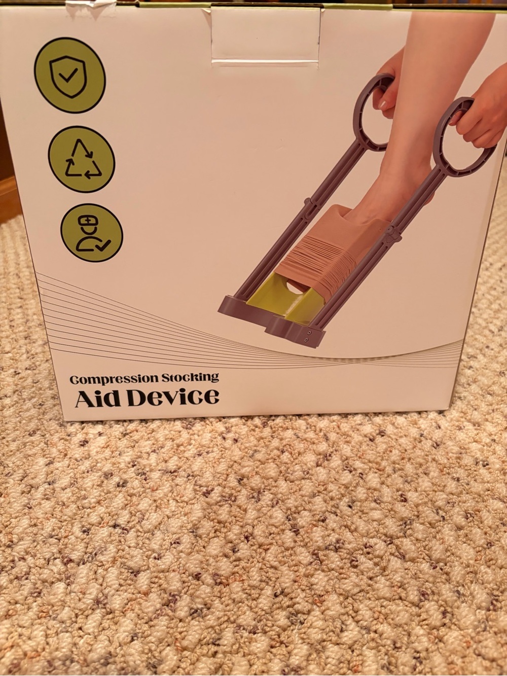 NEW Sealed Compression Stocking Aid Device Long Handle Sock Donner